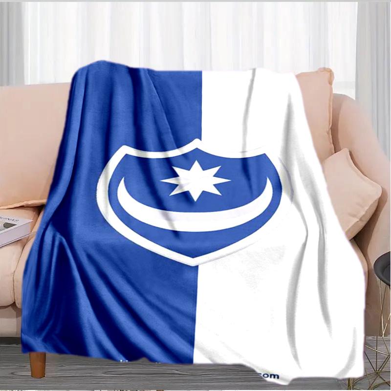 Ports Fc Crest Printed Throws Blanket Soft Flannel Blankets for Couch Bed Gifts for Men Women Picnic Blanket Christmas Gifts