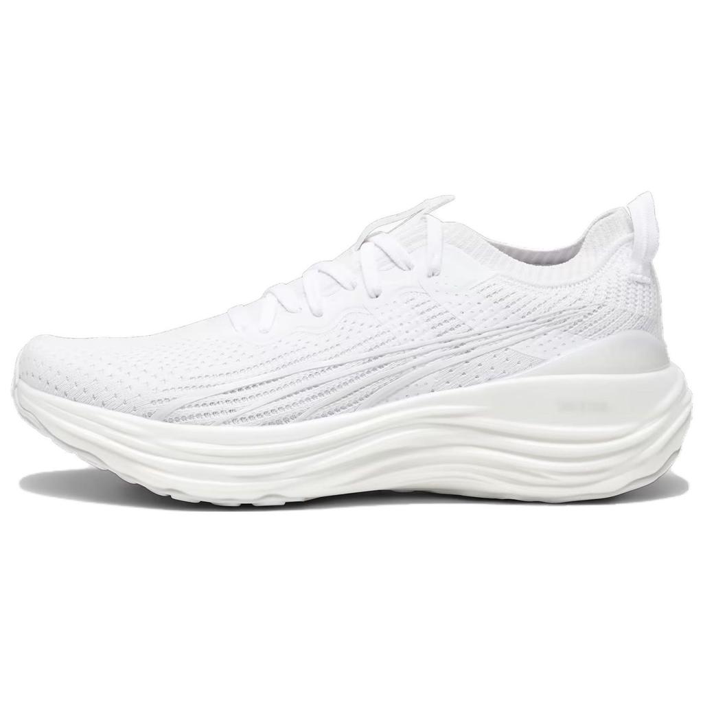 Puma Foreverrun Nitro Knit Bequeme Stoßdämpfende Langlebige Low Top Laufschuhe Herren Sneaker Weiß 379139-05