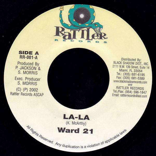 7inch Record WARD 21 / HARRY TODDLER - La-La / Stiff Tongue RR001 Rattler Records 2002 US Reggae, Ska & Dub Used