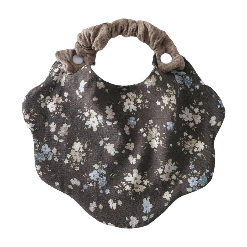 360-Degree Coverage Drool Bib Cotton Gauze Burp Cloth Soft Baby Feeding Bib For Newborn Infants
