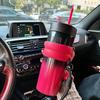 with Retractable Straw Insulated Cup 710ml Coffee Mug New Water Bottle  Outdoor Hiking