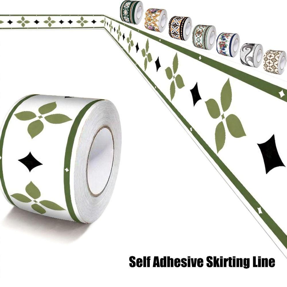Selbstklebende Wandsockelleiste 10 Meter Wandaufkleber DIY Dekorationsleisten Schlafzimmer