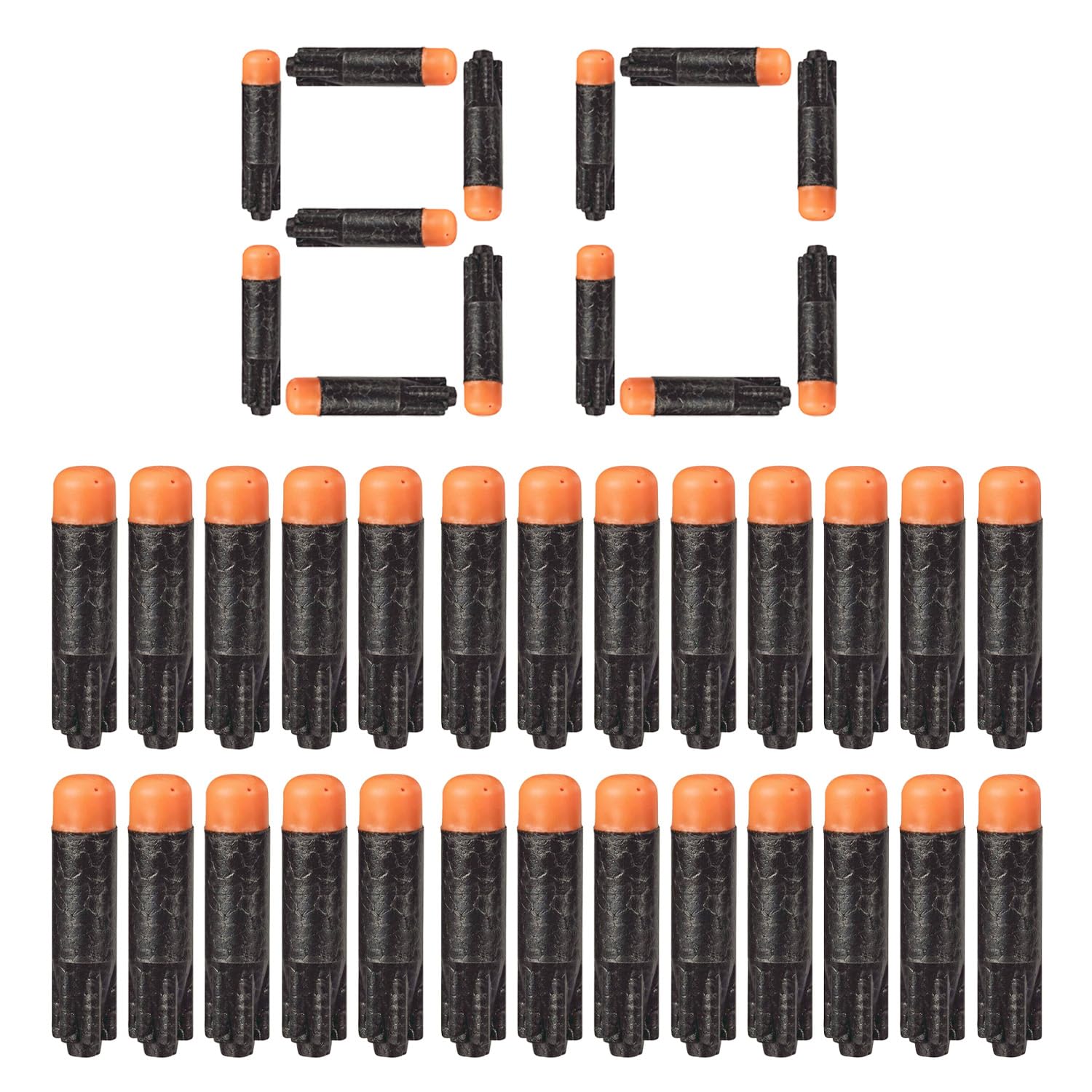 Набор из 80 поролоновых пуль WALWAL для бластеров Nerf Ultra, безопасные пули для детей и взрослых.