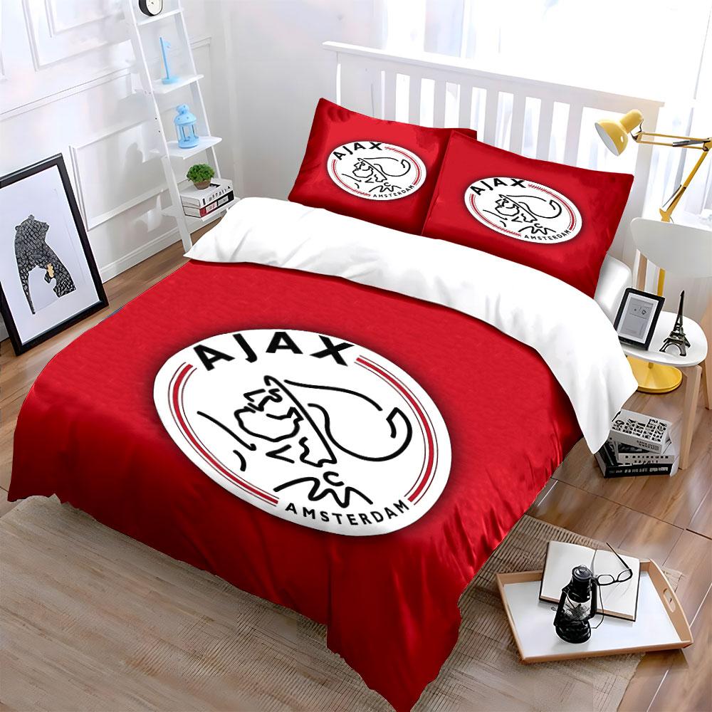 Set Biancheria da Letto Rossa Ajax Amsterdam Copripiumone Copripiumone Federe (1 * Copripiumino 2 * Federe, senza piumino)