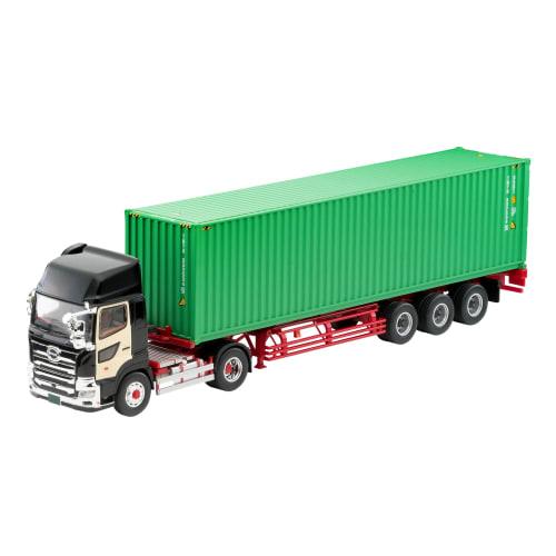 TOMYTEC Tomica Limited Vintage Neo LV-N292c Hino Profia 40ft Marine Container Trailer (Toho Sharyo TC36H1C34) Black (Finished Product)