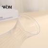 Trendy Flower Container Clear Bud Vase, Plastic Transparent Modern Smooth Finish Vase Table Centerpiece for Home Party Wedding Decor Elegant