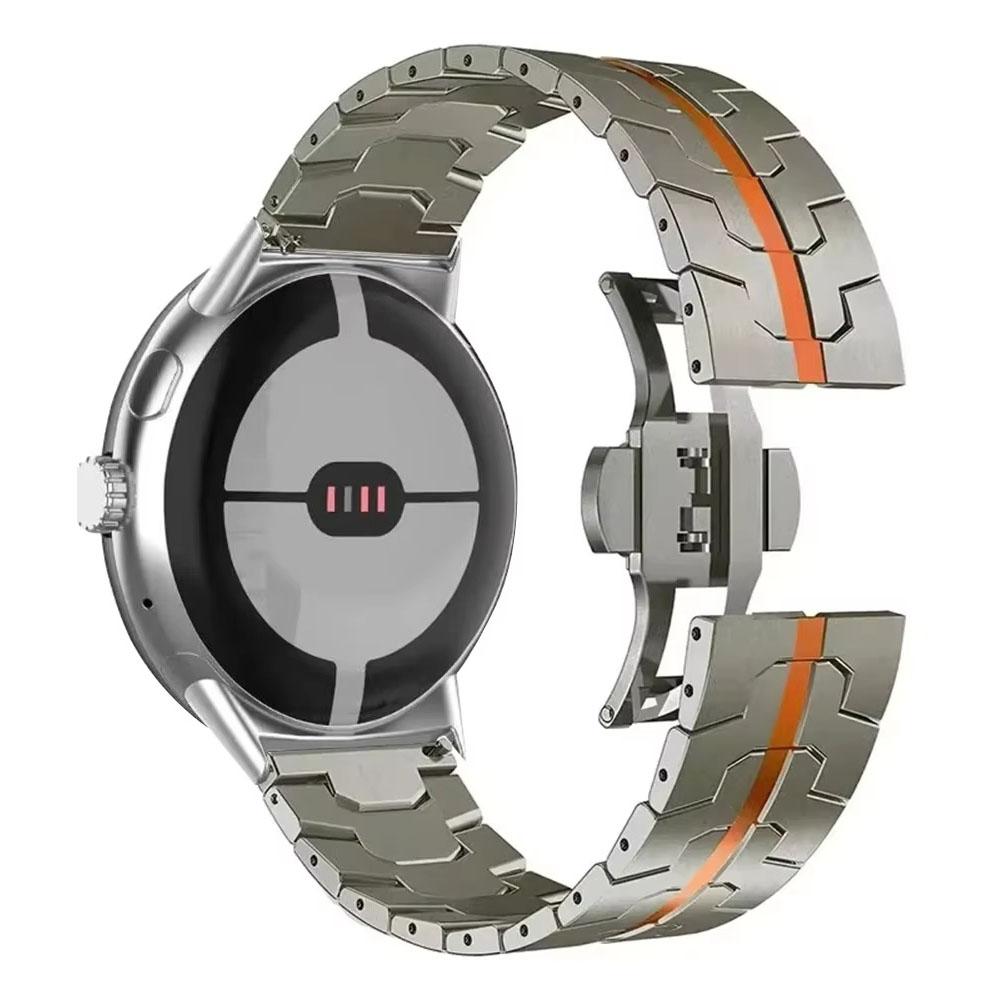 Pasek do zegarka Google Pixel Watch 4 45mm/3 45mm Stal nierdzewna z zapięciem motylkowym