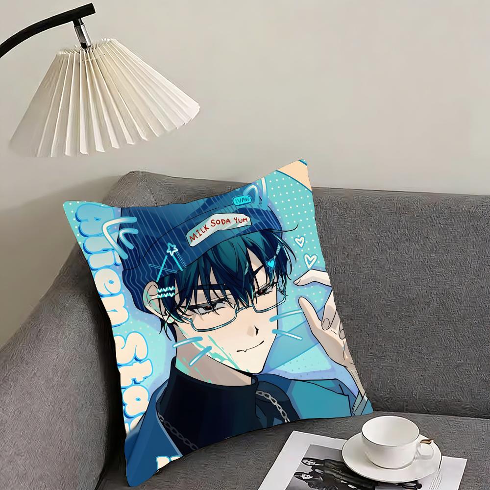 A-Alien S-Stage lvan Cushion Cover Reversible Plush Pillow Cover – For car, sofa, bedroom, perfect as a gift.