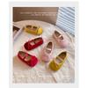 Girls' Solid Color Flats2026Spring and Summer Cute Bow Princess Leather Shoes for Small, Medium, and Large Children
