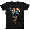 Astronaut im Weltraum Planeten Ballons Sonnensystem T-Shirt Sweatshirt Hoodie 238