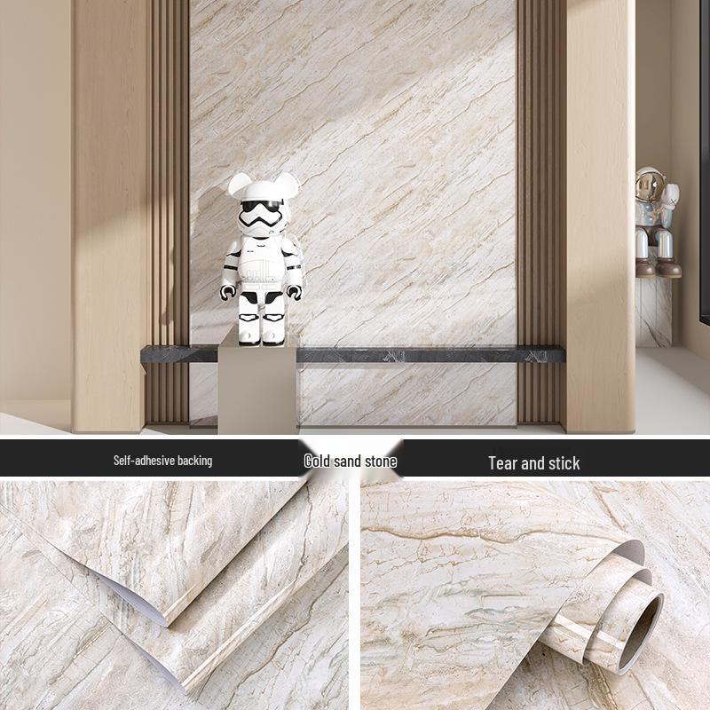 Oil-proof, Heat-resistant Waterproof Kitchen Countertop Self-adhesive Wallpaper