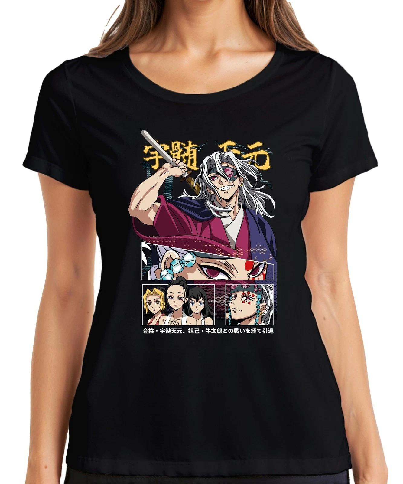 Kimetsu no Yaiba Tengen Uzui Sound Hashira Geschenk Damen T-Shirt M