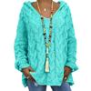 Knitted Hoodie Hooded Coldproof Thick Autumn Winter Solid Color Loose Sweater Jumper Female Clothing