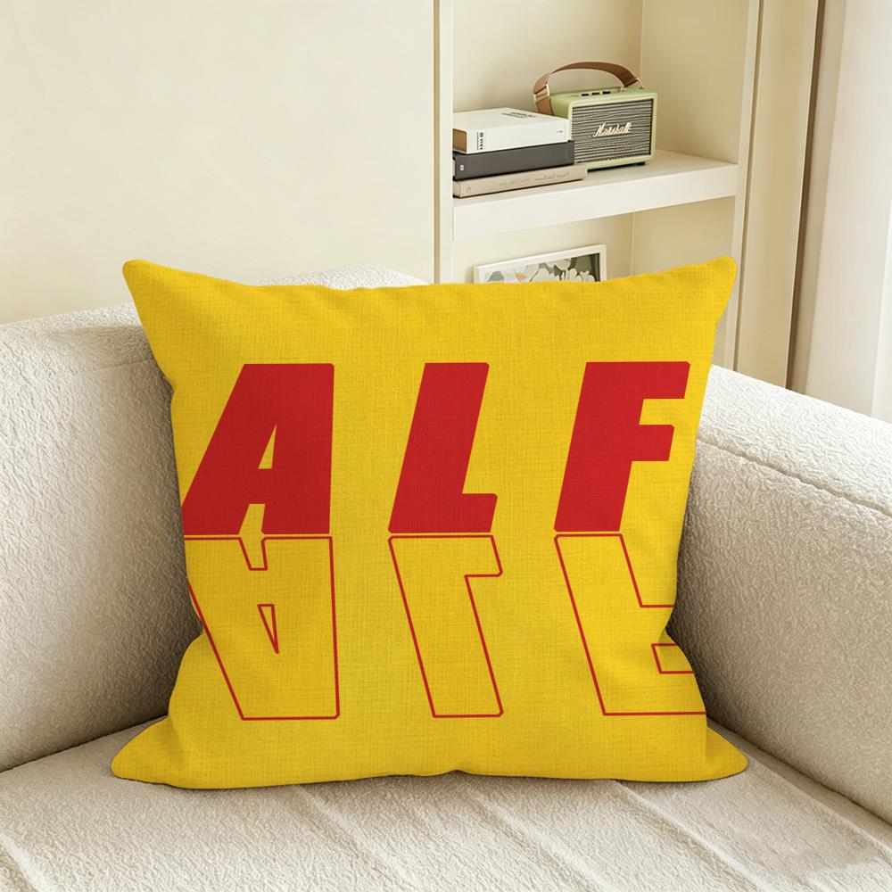 Tv Series Alf Cushion Cover Natural Linen Pillowcase Set, All-In-One Decor For Sofa, Bedroom & Chair
