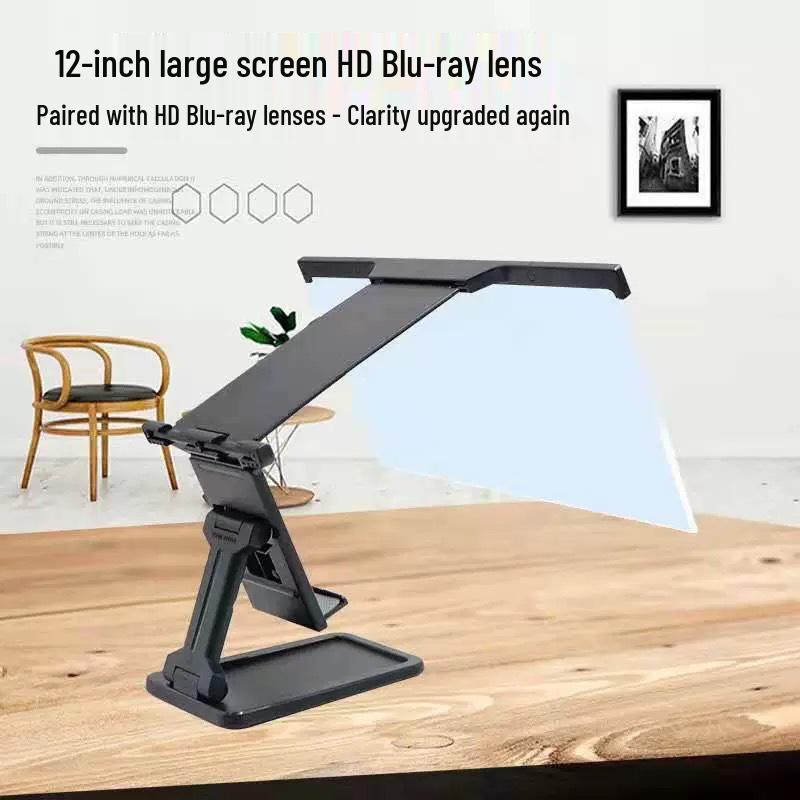 12-Inch HD Mobile Phone Screen Magnifier with Foldable Stand & Eye Protection