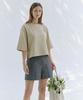 Okuka Essentials Simple Top, Sand Beige