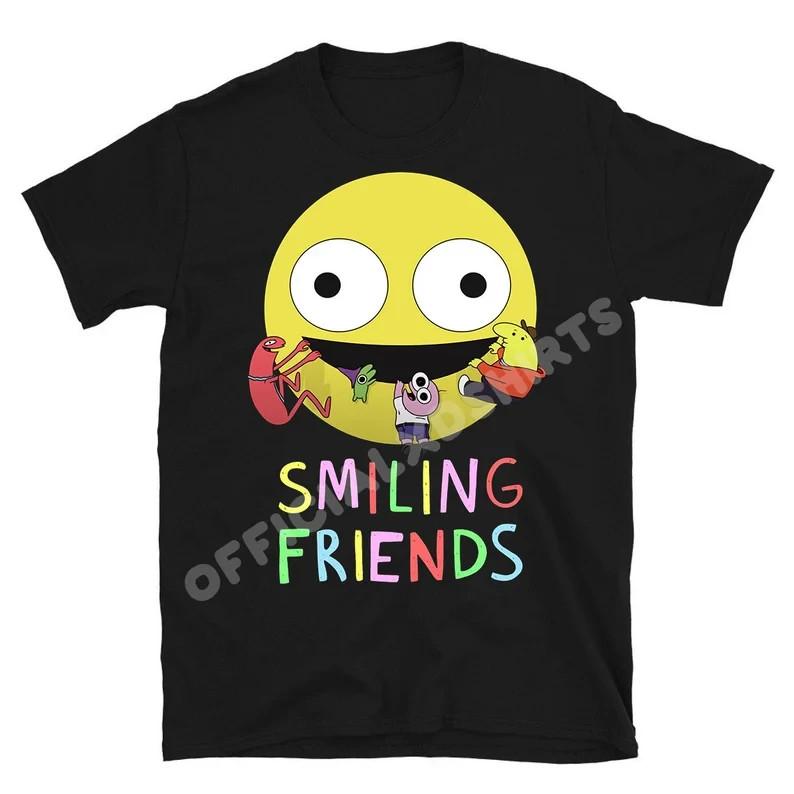 Smiling Friends Comedy Funny Adult Cartoon Show T-Shirt S-5XL Unisex T-Shirt XXXXL