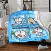 1pc Blue Cat Adventure Flannel Blanket,Ultra Soft Warm Plush Throw for Home Bedroom Bed Sofa Cover Camping Picnic gift Y7242