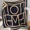 Scarf Ladies Imitation Cashmere Shawl Travel Decoration Square Scarf Letter Mo Air Conditioning Warm Cloak Thickened Scarf