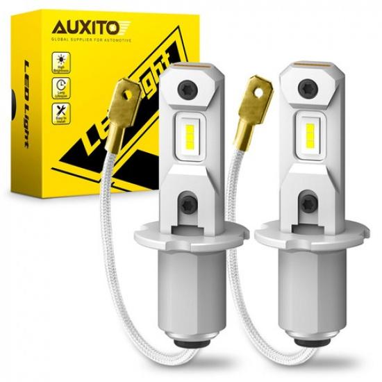 2X AUXITO LED Headlight Bulbs DRL 6500K White H3 Fog Light Lamp Super Bright EOA