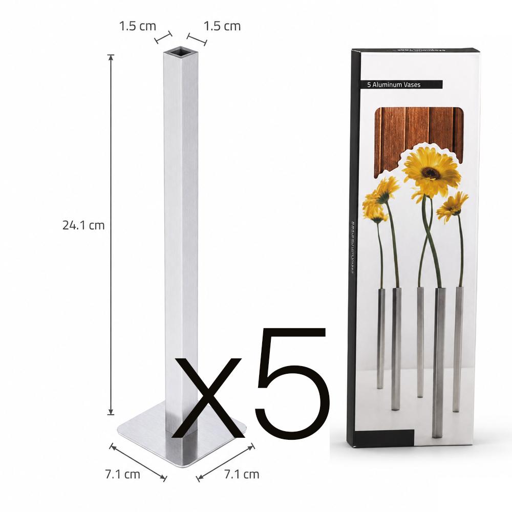 Modern Minimalist Geometric Vase Unique Nordic Light Luxury Vase Stainless Steel Flower Holder Magnetic Vase Flower Arrangement