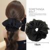 Korean Lace Pleated Scrunchies French Temperament Sweet Large Elastic Hair Band Ponytail Holder Hair Tie Hair Accessories