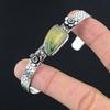 Mothers day Sale Multi Fluorite Stone Boho Flower Bangle Jewelry Sterling Silver