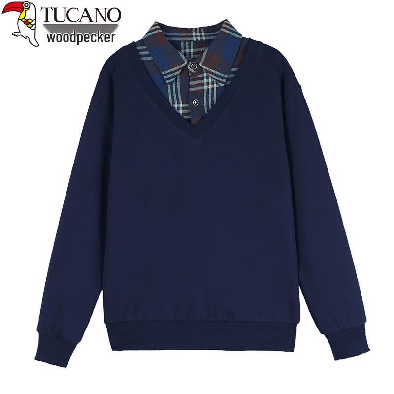 Woodpecker Women's Fleece-Lined Mock Layer Turn-Down Collar Sweatshirt