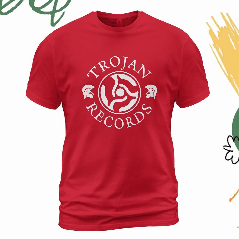 Trojan Record Music T-shirt Made In USA Size S-5XL Unisex T-Shirt