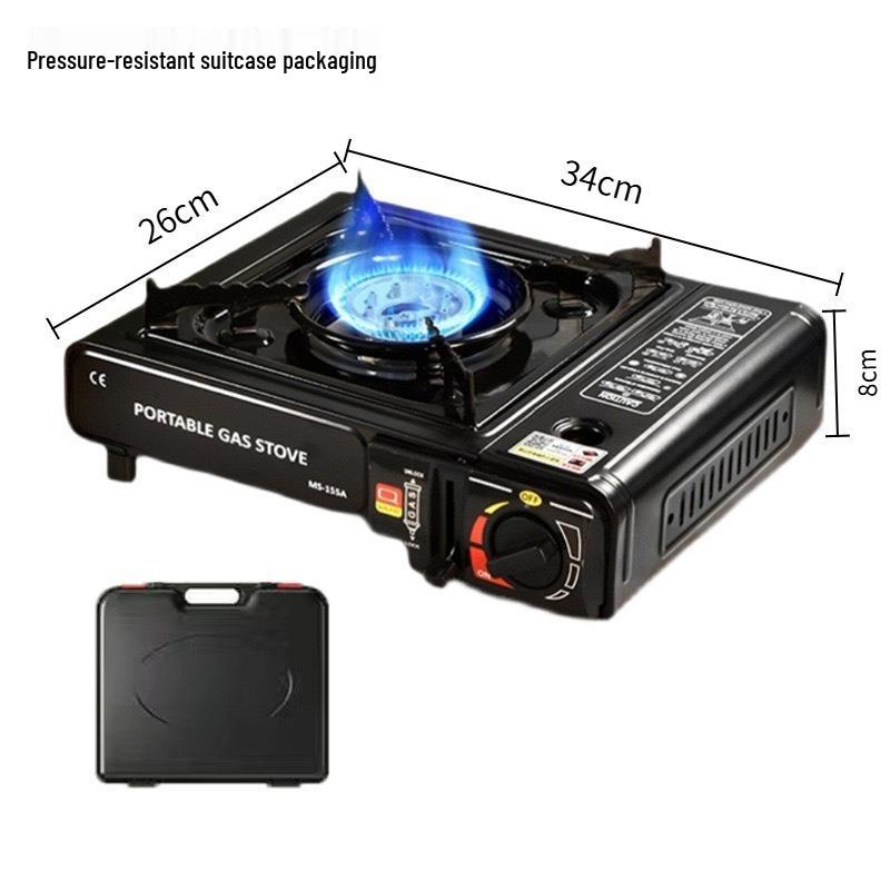 Portable Outdoor Butane Gas Camping Stove & Cookware Set for BBQ and Hot Pot