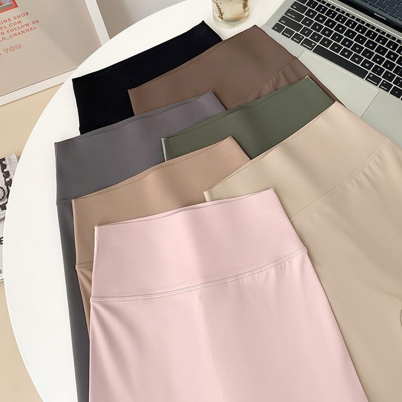 Small Seven-point Shark Pants Women's Summer Nude Sports Yoga Pants Summer Thin Women's No-embarrassment Line Barbie Pants