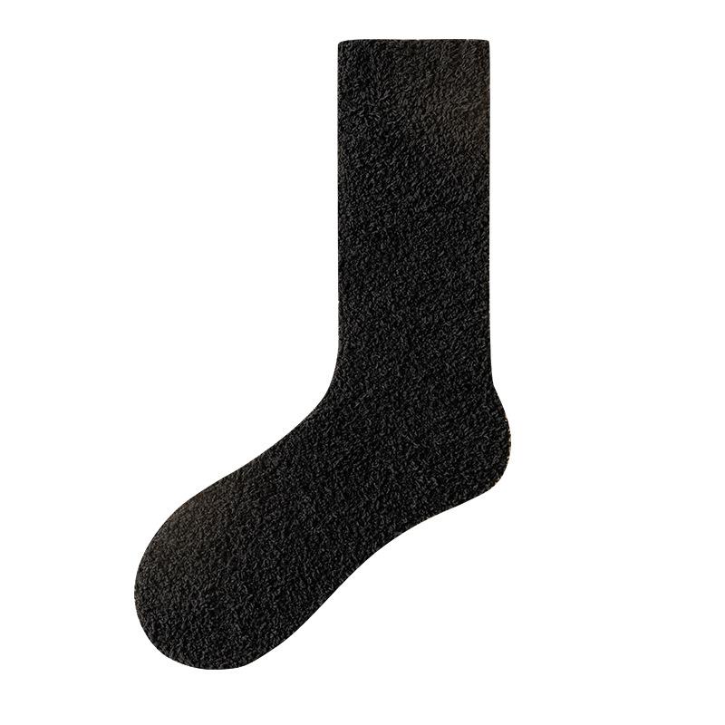 Female Autumn and Winter Keep Warm Do Not Hold Feet Do Not Drop Hair Moon Son Home Sleep Tube Socks