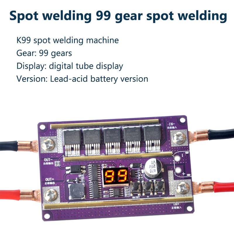 12V 99 Gear Spot Welder Module 5Mos Transistors 2390A Spot Welder Control Board Welding Machine 18650 Battery DIY Soldering Kit