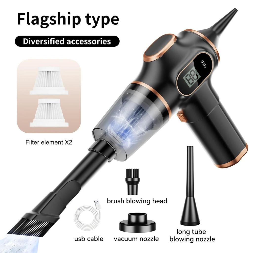 Original 9500000Pa 5 In 1 Wireless Vacuum Cleaner Automobile Portable Vacuum Cleaner Handheld Car Vehicle-mounted Appliance Home