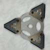 Brush Cutter Blade 3 Teeth Carbon Steel Lawn Mower Accessories Garden Trimmer Triangular Blades Serrated Triangular Blade