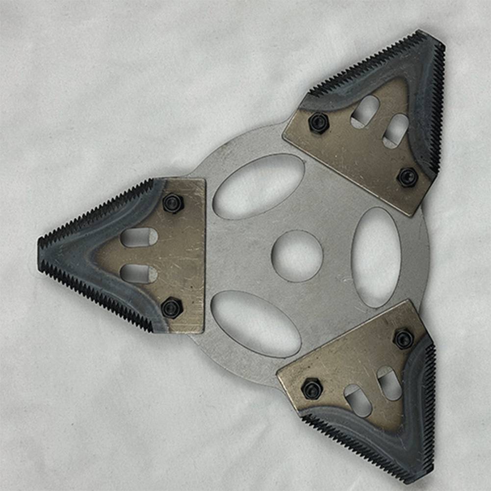 Brush Cutter Blade 3 Teeth Carbon Steel Lawn Mower Accessories Garden Trimmer Triangular Blades Serrated Triangular Blade