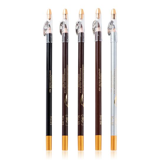 Yousheng Eyebrow Pencil with Sharpener Professional Waterproof Sweatproof Long Lasting Makeup Tool Easy To Color Non-smudgeNovice Eyebrow
