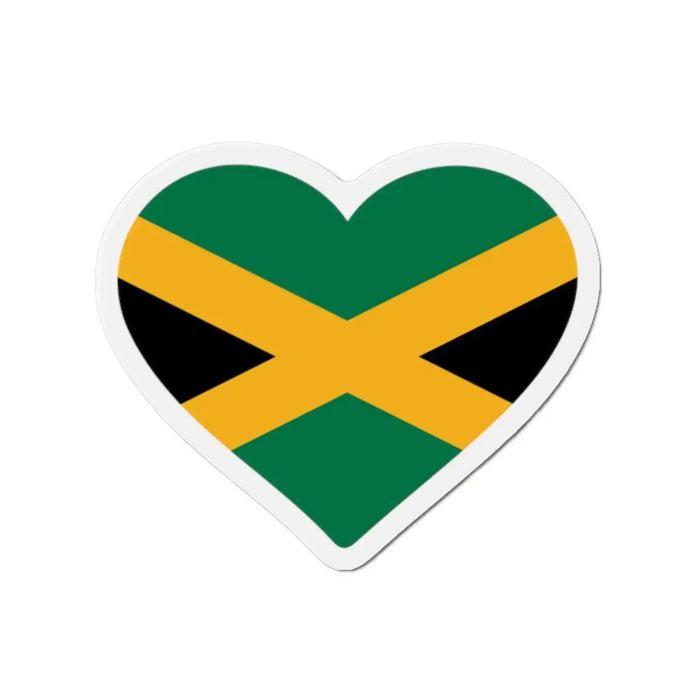 Aimant Coeur Drapeau Jamaïque - Multicolore - 6 cm - 50 pièces - Résine synthétique - Mixte