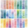30PCS Watercolor Bible Cards Bookmark Home Decorative Students Stationary Labeled Design DIY Gift Community Creative Bookmarks