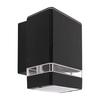 Hermetic Wall Lamp for Facade Bruno Gu10 D Black 04006 Ideus