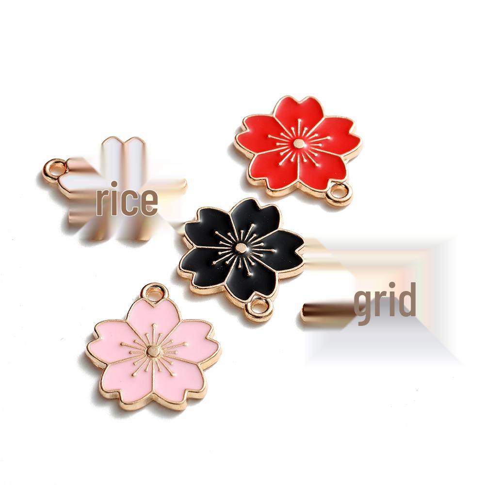 

Кулон из сплава с капельным маслом «Цветущая сакура» для изготовления украшений своими руками: Серьги, Браслеты, Аксессуары для волос и Подвески для телефона 10 pieces/pack/17.8*19.7mm/Hole diameter 1.9mm разноцветный