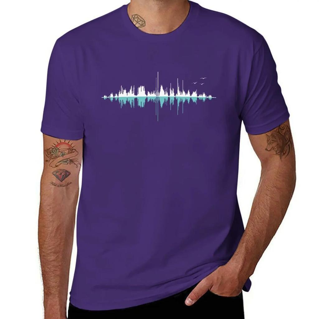 Music City (black version) T-Shirt heavyweights summer top sports fans plain t shirts