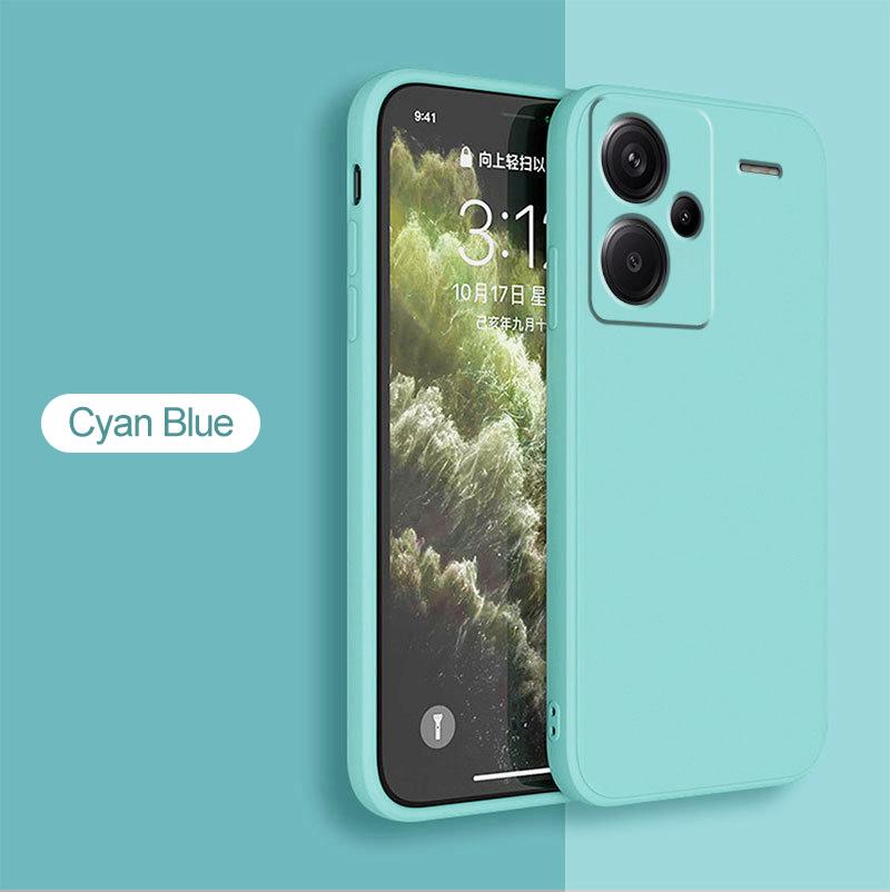 Für Redmi Note 13 Pro Plus Hülle Quadratische Flüssigsilikon Handyhülle Für Xiaomi Redmi Note 13 Note13 Pro Note13Pro Plus Weiche Rückseite