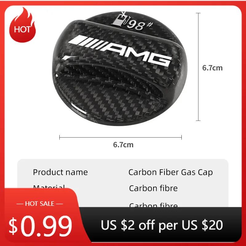 2025 Coche Caliente Tapa del Depósito de Combustible de Fibra de Carbono Accesorios Interiores Para Mercedes Benz AMG W220 W221 W222 W217 W230 W204 W205 W203 W246