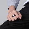 Polar Bear Flying Bird Forest Stainless Steel Ring Calls for Protecting Animal Environment Titanium Steel Ring