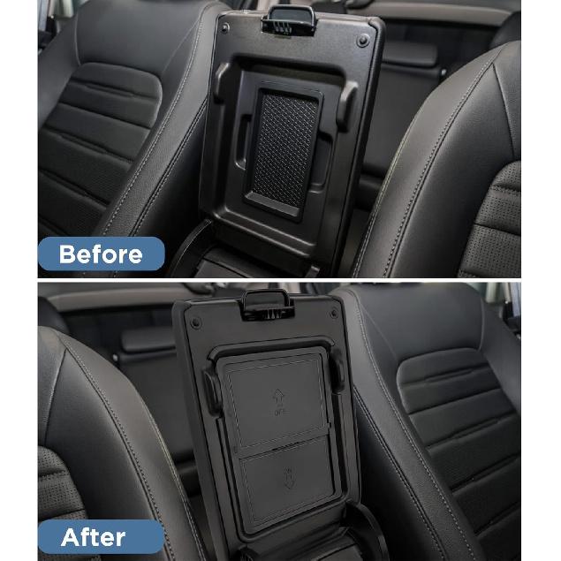 Carwiner 3PCS Center Console Organizer Compatible With -2025 Honda CRV Accessories Armrest Hidden Drawer Storage Box For 2024 Honda CR-V Accessories