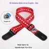 Ukulele and Guitar Strap - Striped Polyester Cotton with Thickened PU Leather