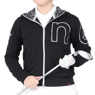 Golf Sweat Parka ZEBRA Heat 0 (Cardboard Knit/ACCENTIAL WARM Retention/Stretch) / Women's / 012-2262502 010_Black [S]