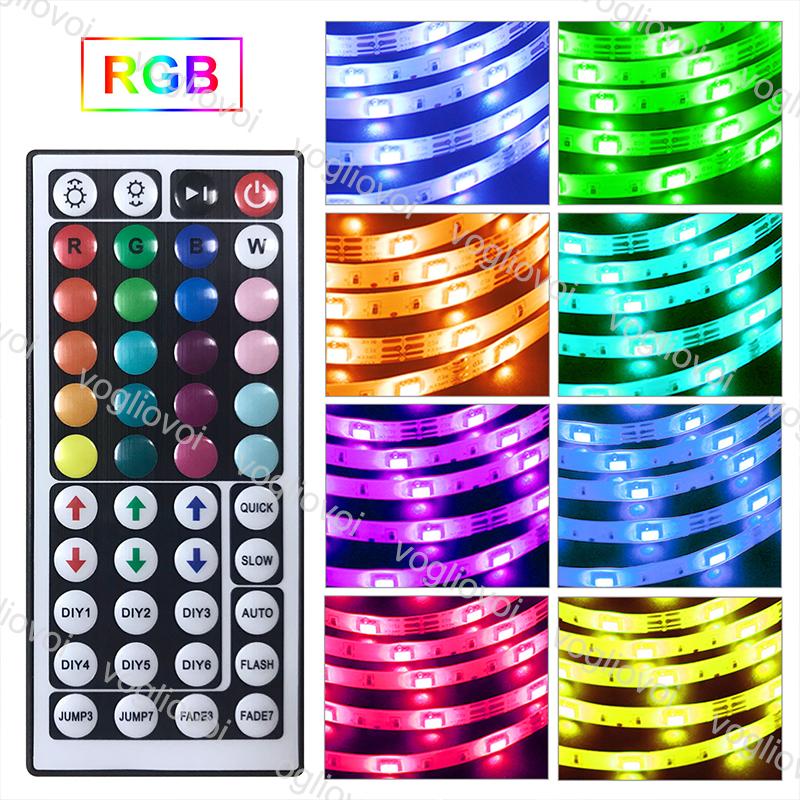 Rgb Lighting Controller 12v 4pin Rgb LED Lights Controller Box Receiver Smart Controller 44key Remote RGB Led Controller