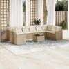 VidaXL Garden Lounge Set with Cushions 11 Pcs, Patio Sofas, Patio Furniture Set, Outdoor Furniture, Beige 3219468